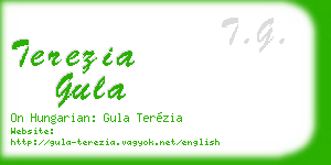 terezia gula business card